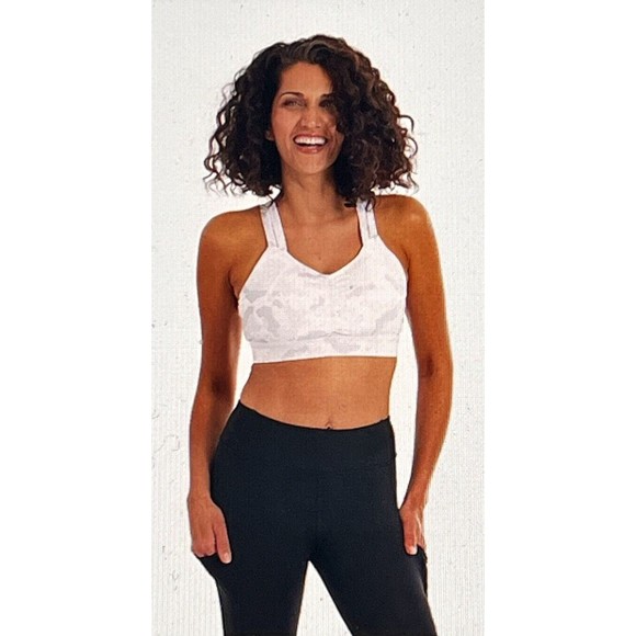 Handful Other - Handful Camo Ruched‎ Front High Impact Y-Back Sports Bra Size Large